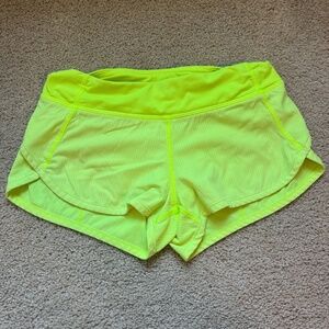 lululemon kids yellow shorts